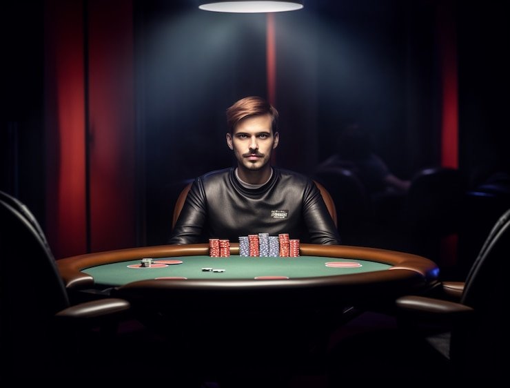 Tampilan meja Dragon Tiger di studio live 3d bet dengan dealer dan kartu terlihat jelas